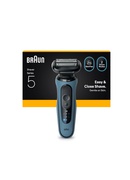  Braun Shaver | Series 5 52-A1000s | Operating time (max) 50 min | Wet & Dry | Lithium Ion | Blue/Black Hover