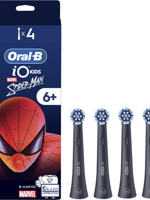 Birste Oral-B Replacement brush heads | iO kids Refills Spiderman | Heads | For kids | Number of brush heads included 4  Hover