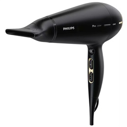 Fēns Philips | Hair Dryer | HPS920/00 Prestige Pro | 2300 W | Number of temperature settings 3 | Ionic function | Black/Gold