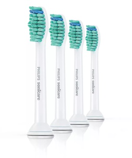 Birste Philips | HX6014/07 Standard Sonic | Toothbrush Heads | Heads | For adults and children | Number of brush heads included 4 | Sonic technology | White  Hover