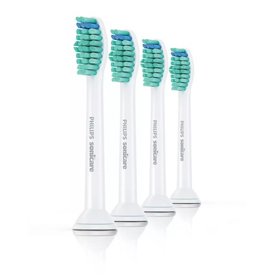 Birste Philips | HX6014/07 Standard Sonic | Toothbrush Heads | Heads | For adults and children | Number of brush heads included 4 | Sonic technology | White