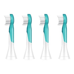 Birste Philips | HX6034/33 | Sonicare Toothbrush Heads | Heads | For kids | Number of brush heads included 4 | Number of teeth brushing modes Does not apply | Aqua