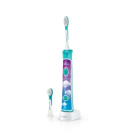 Birste Philips | Sonic Electric toothbrush | HX6322/04 | Rechargeable | For kids | Number of brush heads included 2 | Number of teeth brushing modes 2 | Sonic technology | Aqua