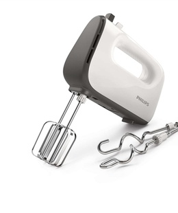 Mikseris Philips | Mixer | HR3740/00 | Hand Mixer | 450 W | Number of speeds 5 | Turbo mode | White/Grey  Hover