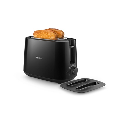 Tosteris Philips | Daily collection toaster | HD2582/90 | Power 900 W | Number of slots 2 | Housing material Plastic | Black