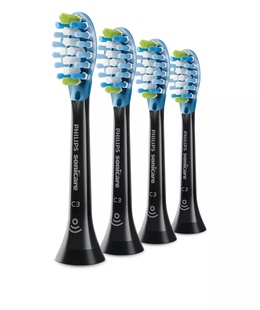 Birste Philips | HX9044/33 Sonicare C3 Premium Plaque | Toothbrush Heads | Heads | For adults | Number of brush heads included 4 | Number of teeth brushing modes Does not apply | Sonic technology | Black  Hover