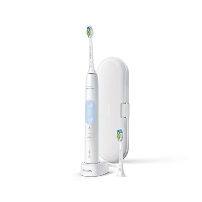 Birste Philips | HX6859/29 | Sonicare ProtectiveClean 5100 Electric Toothbrush | Rechargeable | For adults | ml | Number of heads | White/Light Blue | Number of brush heads included 2 | Number of teeth brushing modes 3 | Sonic technology