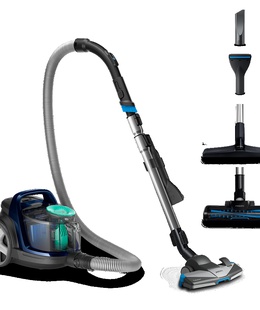  Philips | PowerPro Active FC9556/09 | Vacuum cleaner | Bagless | Power 900 W | Dust capacity 1.5 L | Blue  Hover