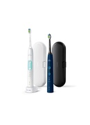 Birste Philips Sonicare ProtectiveClean 5100 Duo Electric Toothbrushes | HX6851/34 | Rechargeable | For adults | Number of brush heads included 2 | Number of teeth brushing modes 3 | White and Dark Blue