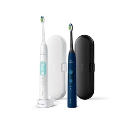 Birste Philips Sonicare ProtectiveClean 5100 Duo Electric Toothbrushes | HX6851/34 | Rechargeable | For adults | Number of brush heads included 2 | Number of teeth brushing modes 3 | White and Dark Blue