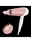 Fēns Philips | Hair Dryer | HP8281/00 | 2300 W | Number of temperature settings 6 | Ionic function | Diffuser nozzle | Pearl White/Pink Golden