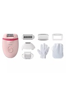 Epilātors Philips | Corded Compact Epilator | BRE285/00 Satinelle Essential | White/Pink