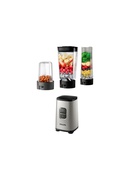 Blenderis Philips Mini Blender | HR2604/80 Daily Collection | Tabletop | 350 W | Jar material Plastic/Glass | Jar capacity 0.6+0.6 L | Ice crushing | Pearl metal