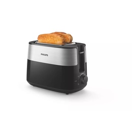 Tosteris Philips | HD2516/90 Daily Collection | Toaster | Power 830 W | Number of slots 2 | Housing material Plastic | Black