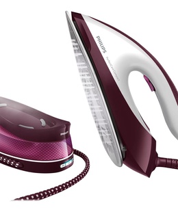  Philips Steam Station | GC7842/40 PerfectCare Compact | 2400 W | 1.5 L | 6.5 bar | Auto power off | Vertical steam function | White/Purple  Hover