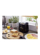 Tosteris Philips | Daily Collection Toaster | HD2583/90 | Number of slots 2 | Housing material Plastic | Black Hover
