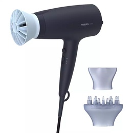 Fēns Philips | Hair Dryer | BHD360/20 | 2100 W | Number of temperature settings 6 | Ionic function | Diffuser nozzle | Black/Blue