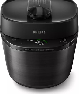 Multivāres katls Philips | All-in-one Pressure Cooker | HD2151/40 | 1000 W | 5 L | Number of programs 12 | Black  Hover