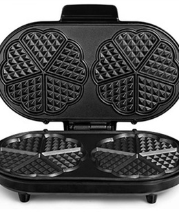  Tristar | Waffle maker | WF-2120 | 1200 W | Number of pastry 10 | Heart shaped | Black  Hover