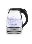 Tējkanna Tristar | Glass Kettle with LED | WK-3377 | Electric | 2200 W | 1.7 L | Glass | 360° rotational base | Black/Stainless Steel Hover