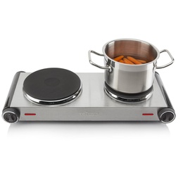 Tējkanna Tristar | Free standing table hob | KP-6248 | Number of burners/cooking zones 2 | 2500 W | Stainless Steel/Black | Electric