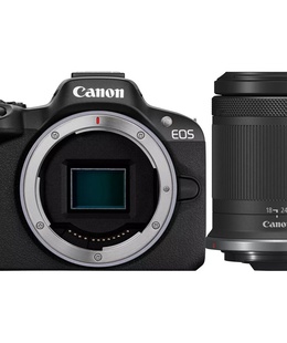  Canon | EOS R50 - digital camera RF-S 18-150mm F3.5-6.3 IS STM lens | Megapixel 24.2 MP | ISO sensitivity (max) ISO 51200 | Wi-Fi | Automatic  Hover