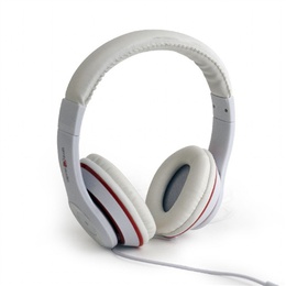 Austiņas Gembird | MHS-LAX-W Stereo headset Los Angeles | Wired | On-Ear | Microphone | White