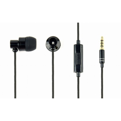 Austiņas Gembird | Metal earphones with microphone Paris | Built-in microphone | 3.5 mm | Black