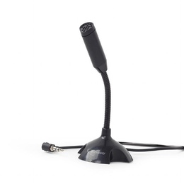 Austiņas Gembird | Desktop microphone | MIC-D-02 | 3.5 mm | 3.5 mm audio plug | Black