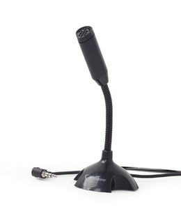 Austiņas Gembird | Desktop microphone | MIC-D-02 | 3.5 mm | 3.5 mm audio plug | Black  Hover