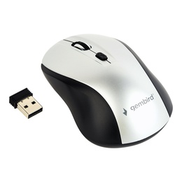 Pele Gembird | Optical Mouse | MUSW-4B-02-BS | Wireless | USB | Black/silver