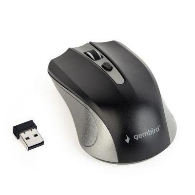 Pele Gembird | MUSW-4B-04-GB | 2.4GHz Wireless Optical Mouse | Optical Mouse | USB | Spacegrey/Black