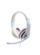 Austiņas Gembird | Stereo Headset | MHS 03 WTRD | White with Red Ring | 3.5 mm | Headset