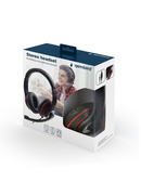 Austiņas Gembird | Stereo headset | MHS-03-BKRD | On-Ear | Built-in microphone | 3.5 mm