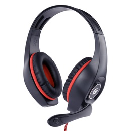 Austiņas Gembird Gaming headset with volume control GHS-05-R Built-in microphone
