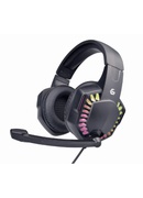 Austiņas Gembird | Microphone | Wired | Gaming headset with LED light effect | GHS-06 | On-Ear