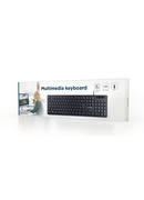 Tastatūra Gembird Multimedia Keyboard KB-MCH-04 Wired Hover