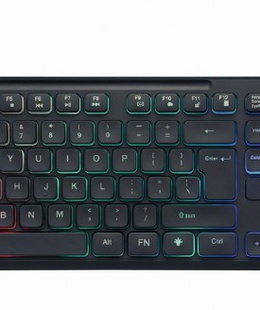 Tastatūra Gembird Rainbow Backlight Multimedia Keyboard KB-UML-02 Keyboard Wired US N/A Black  Hover