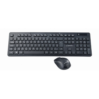 Tastatūra Gembird | Wireless desktop set | KBS-WCH-03 | Black | Keyboard and Mouse Set | Wireless | Mouse included | US | Black | US | 380 g | Wireless connection