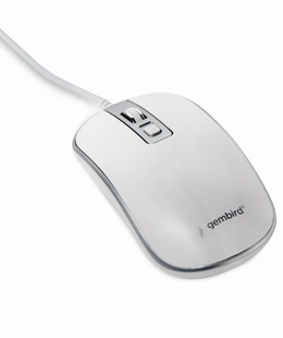 Pele Gembird Optical USB mouse MUS-4B-06-WS Optical mouse White/Silver  Hover