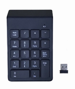 Tastatūra Gembird | Numeric keypad | KPD-W-02 | Numeric keypad | Wireless | N/A | Black  Hover