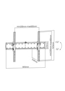  Gembird | Wall mount | Tilt | 37-70  | Maximum weight (capacity) 40 kg | Black Hover