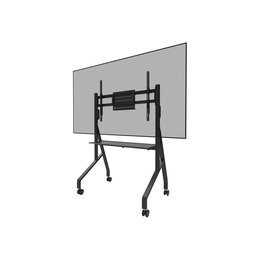  Neomounts MOVE Go FL50-525BL1 TV trolley - 55-86 - max 76 kg - manual h 106-136 cm - VESA 100x100-900x600 - incl. hardware shelf - lockable