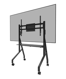  Neomounts MOVE Go FL50-525BL1 TV trolley - 55-86 - max 76 kg - manual h 106-136 cm - VESA 100x100-900x600 - incl. hardware shelf - lockable  Hover