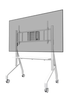  Neomounts Floor stand | FL50-575WH1 TV trolley | Adjustable Height | 65-110  | Maximum weight (capacity) 125 kg | White  Hover
