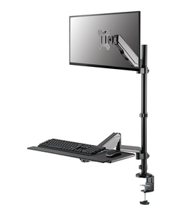  Neomounts DS90-325BL1 Sit-stand workstation desk 1 screen - 17-32 - 1-9 kg (curved 6 kg) - gas spring - black  Hover