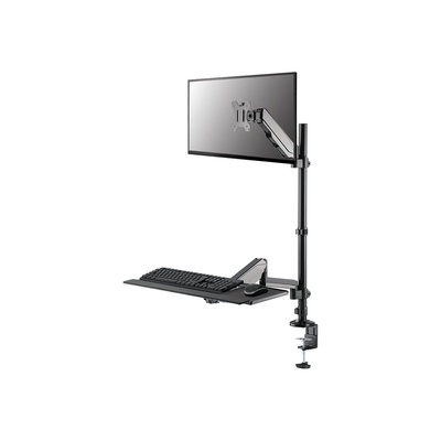  Neomounts DS90-325BL1 Sit-stand workstation desk 1 screen - 17-32 - 1-9 kg (curved 6 kg) - gas spring - black