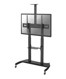  Neomounts PLASMA-M1950E TV trolley - 60-100 - max 100 kg - manual h 134-166 cm - VESA 200x200-1000x600 - incl. cam/hardware shelf - black  Hover