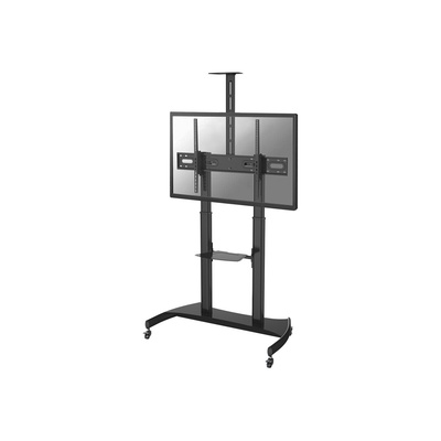  Neomounts PLASMA-M1950E TV trolley - 60-100 - max 100 kg - manual h 134-166 cm - VESA 200x200-1000x600 - incl. cam/hardware shelf - black