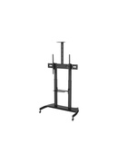  Neomounts PLASMA-M1950E TV trolley - 60-100 - max 100 kg - manual h 134-166 cm - VESA 200x200-1000x600 - incl. cam/hardware shelf - black Hover